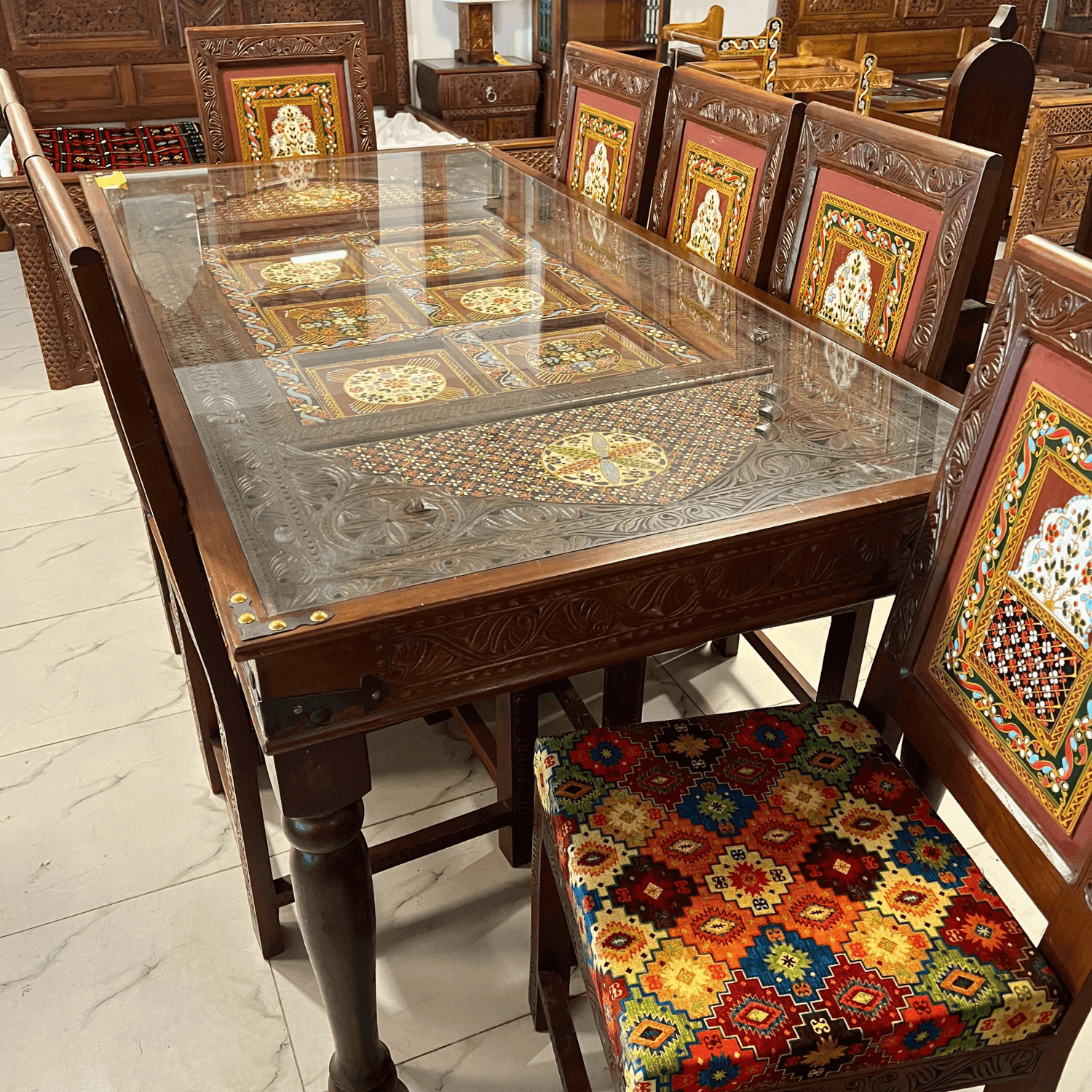 Dinning Table Set by Swat Turk Handicrafts