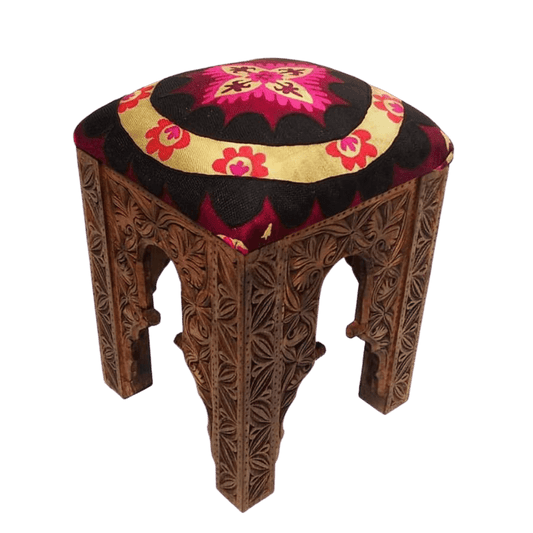 Wooden Stool hand carved